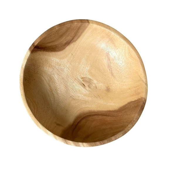 HANDMADE Large Wooden Footed Bowl - Picture 7 of 13